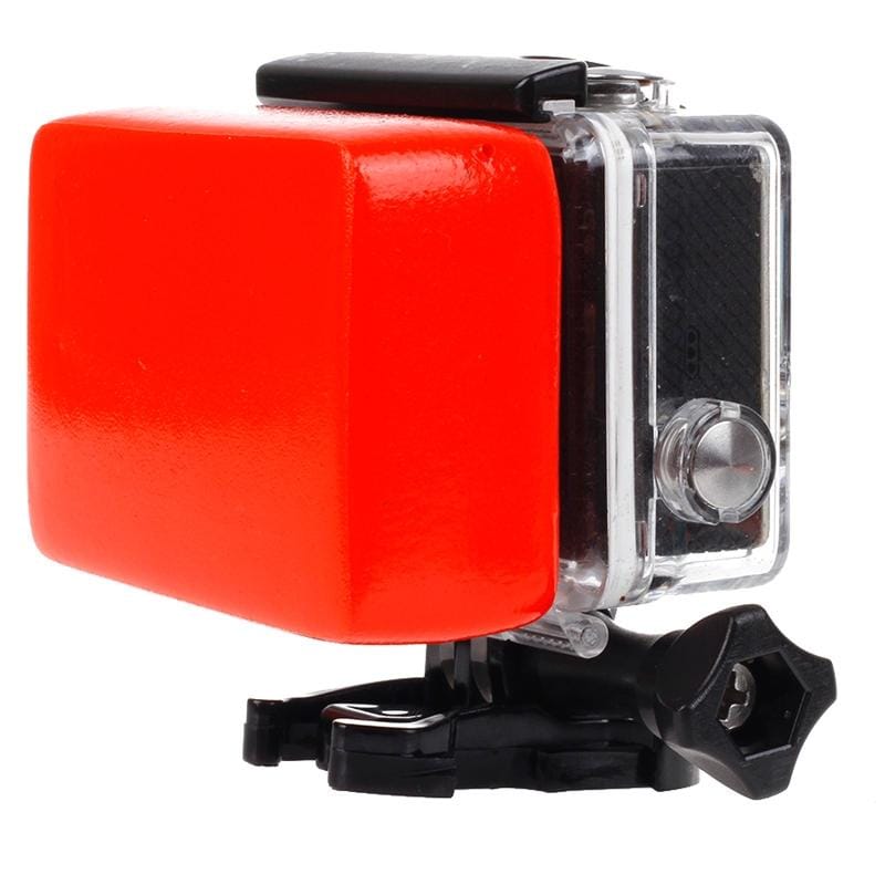 Backdoor Floaty Sponge with Sticker for GoPro HERO9 Black /HERO8 Black /7 /6/ 5 /5 Session /4 /3+ /3 /2 /1, Xiaoyi and Other Action Cameras (Red)