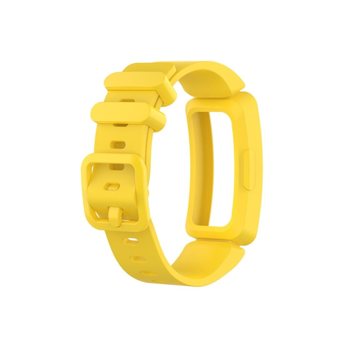 Smart Watch Silicon Wrist Strap Watchband for Fitbit Inspire HR (Yellow)