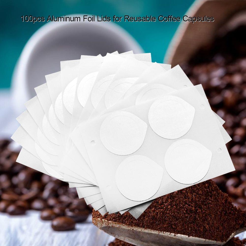 Aluminum Foil Lids for Reusable Coffee Capsules Compatible