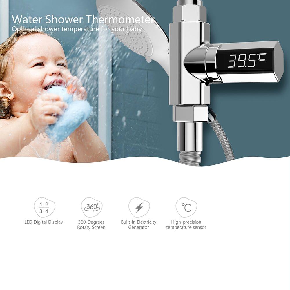 Water Temperature Meter Monitor LED Display Faucet Shower