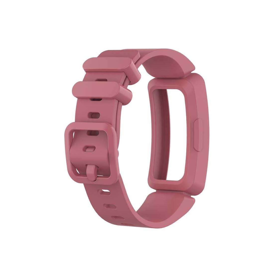 Smart Watch Silicon Wrist Strap Watchband for Fitbit Inspire HR (Watermelon Red)