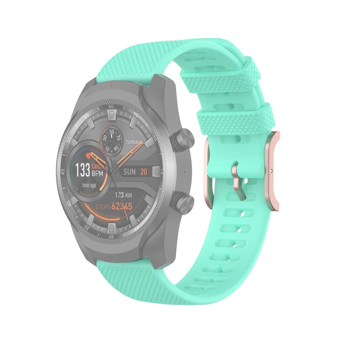 For Ticwatch Pro 2020 / Ticwatch GTX 22mm Dot Texture Wrist Strap (Mint Green)