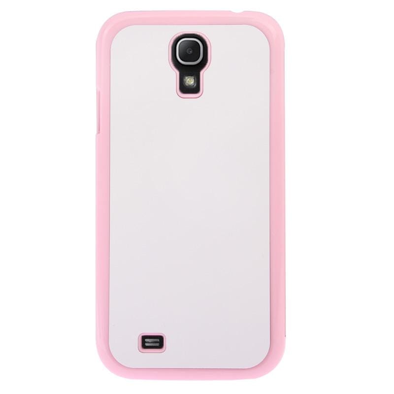DIY 3D Sublimation Machine Plastic & Leather Case Cover for Galaxy S IV / i9500 (Pink)