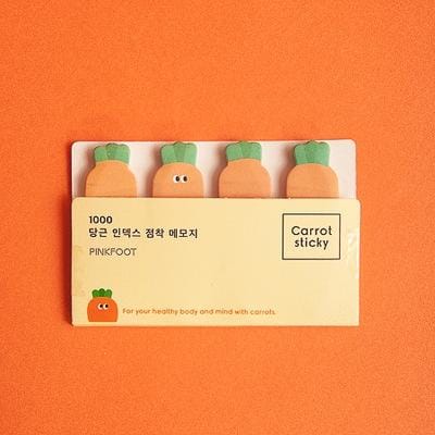 4 PCS Cute Carrot Sticky Notes Memo Pad Stationary (YZ1000-647)