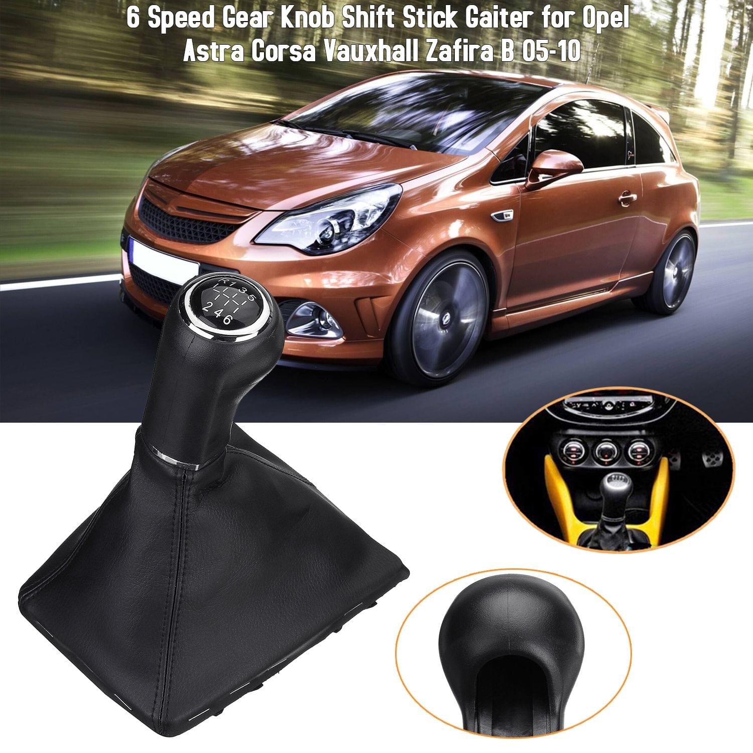 6 Speed Gear Knob Shift Stick Gaiter for Opel Astra Corsa