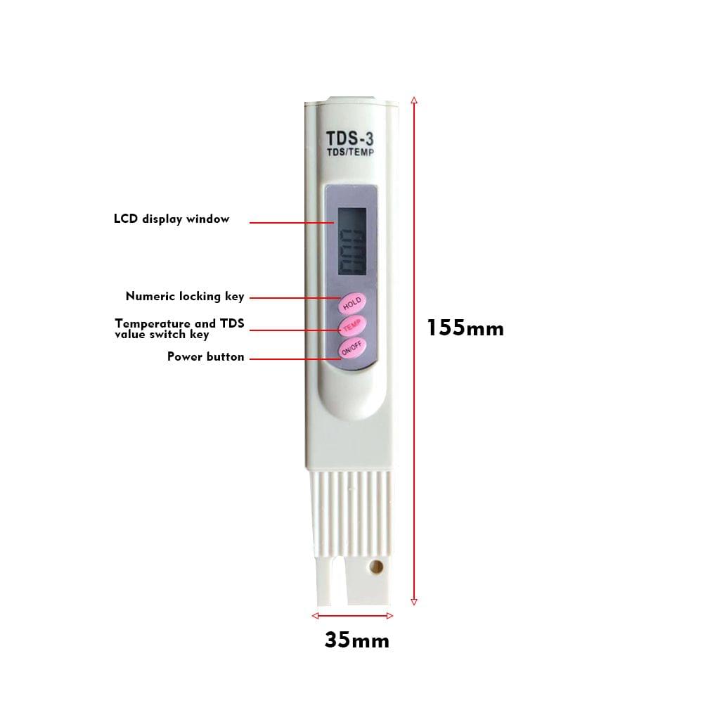 Water Quality Tester Portable TDS Pen Tester High Precision