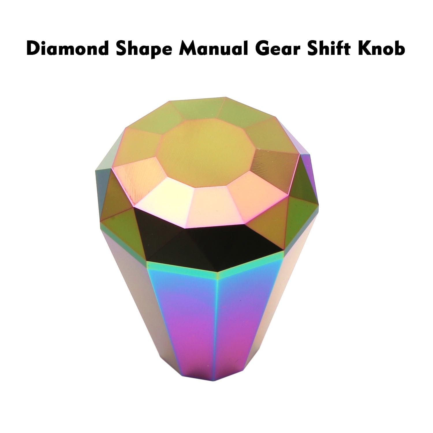 Universal Diamond Shape Manual Gear Shift Knob fitment for - Gear Shift