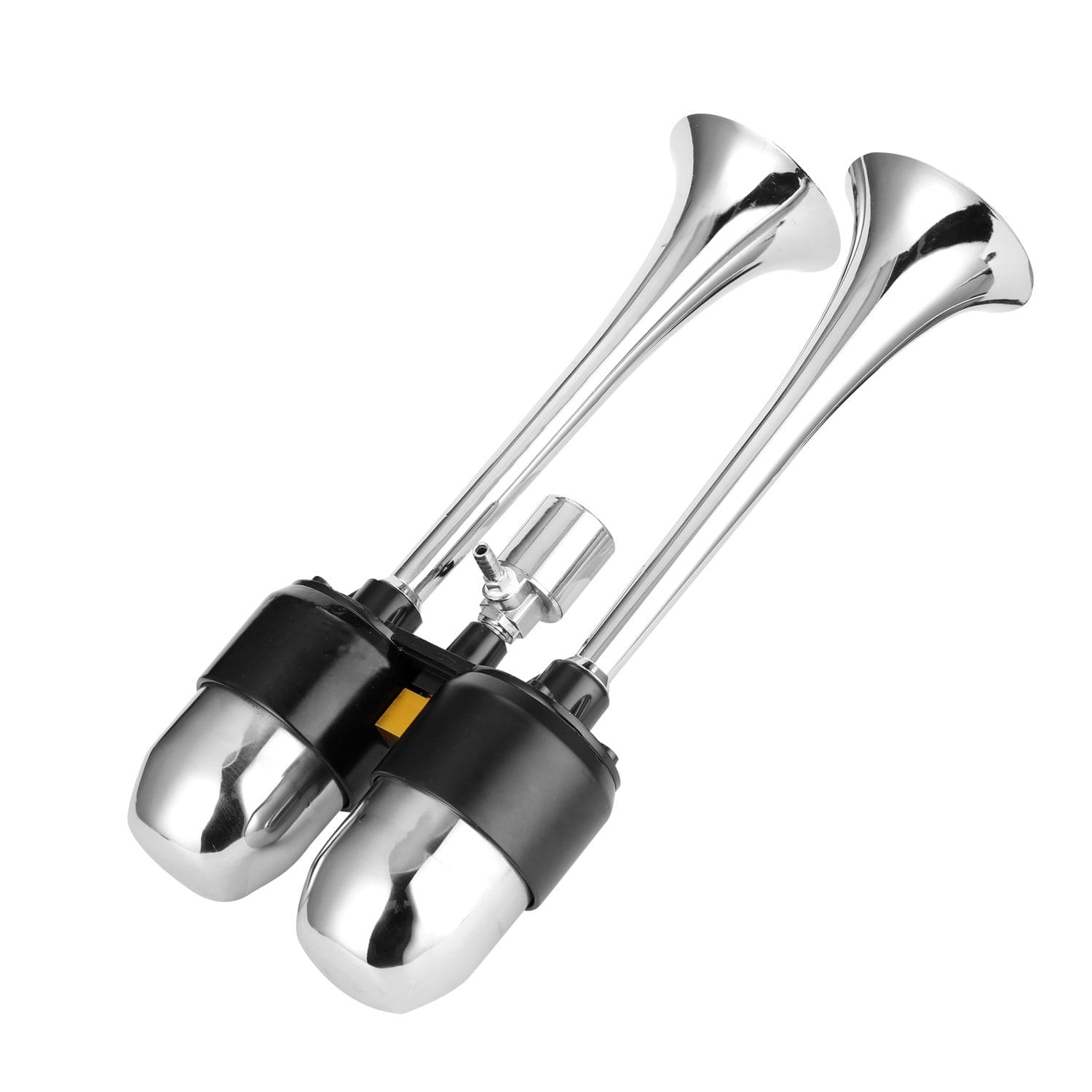Dual Trumpet Air Horn 200DB Universal Trumpet Truck Dual Air