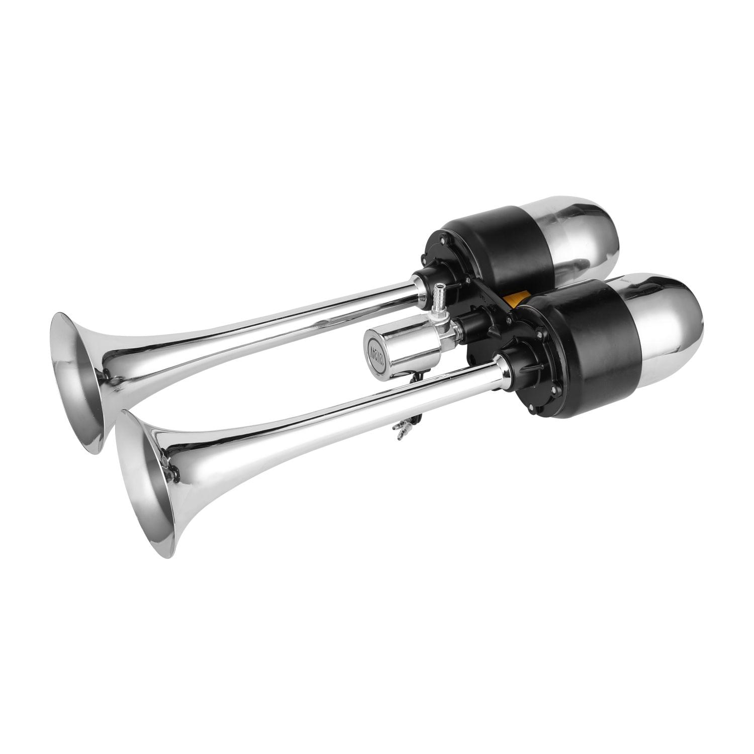 Dual Trumpet Air Horn 200DB Universal Trumpet Truck Dual Air