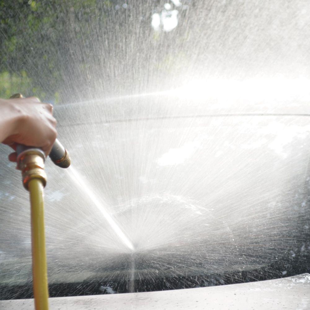 Garden Hose Nozzle, Heavy Duty Metal Spray Gun, Rotaing