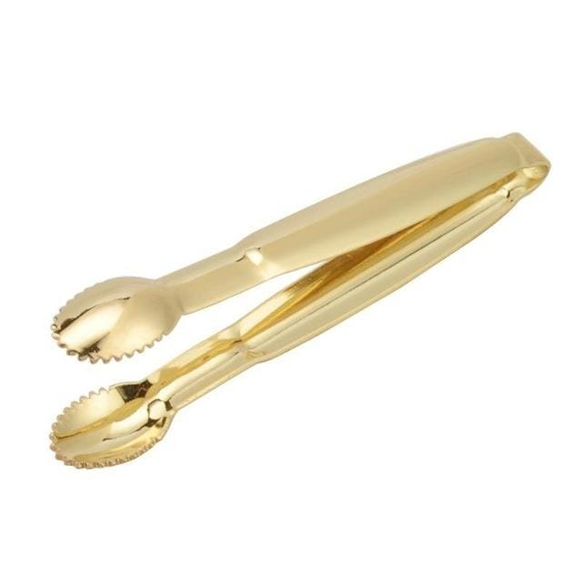 Stainless Steel Coffee Sugar Clip Kitchen Bar Clip (Gold)