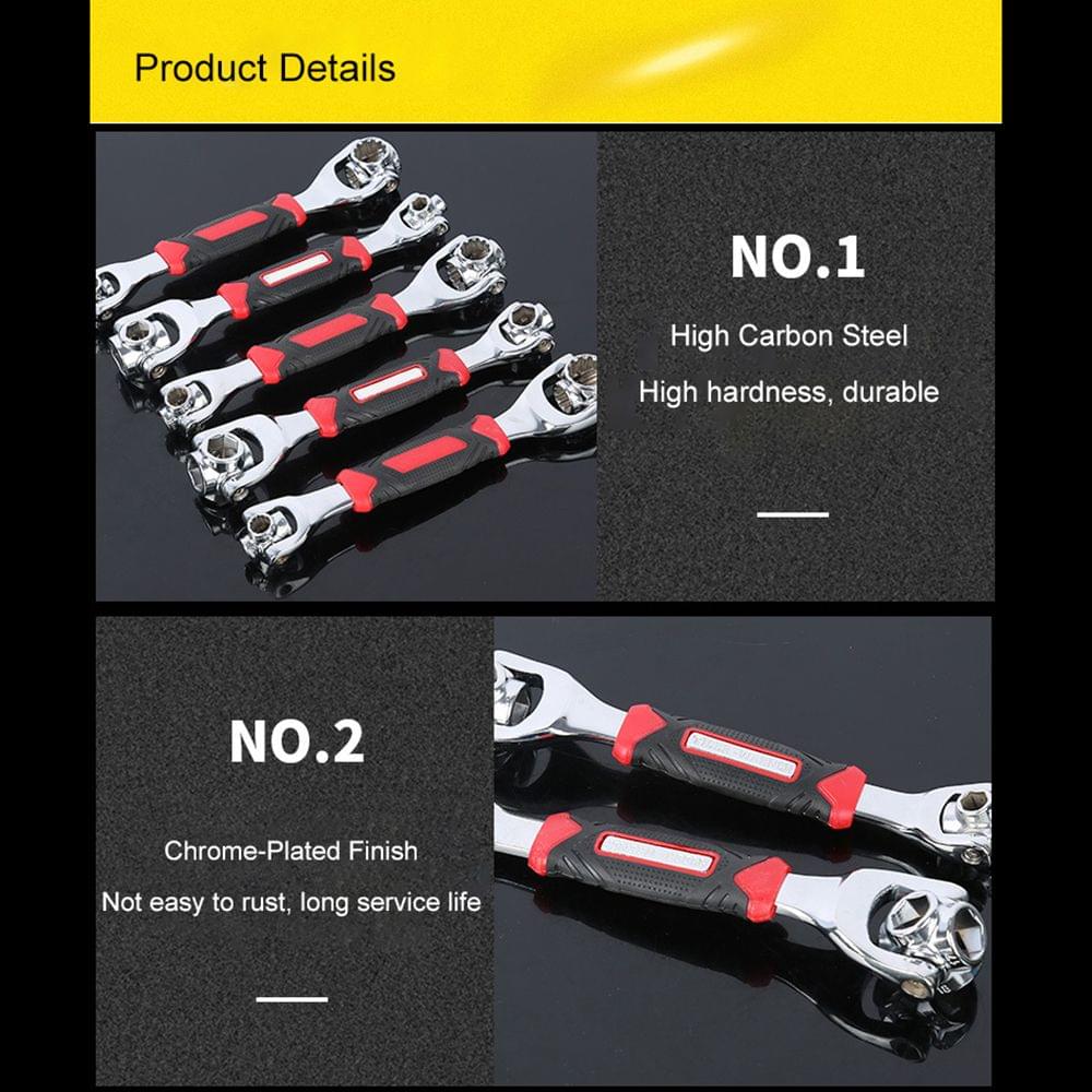 48 in 1 Socket Wrench Multifunction Universal 360 Degree