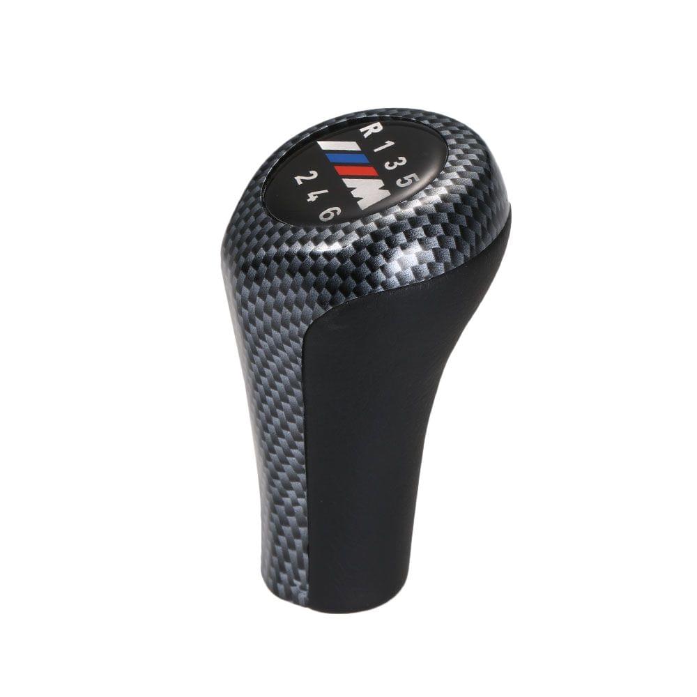 Carbon Fiber Gear Shifter Knob Stick Head Lever Handle 6