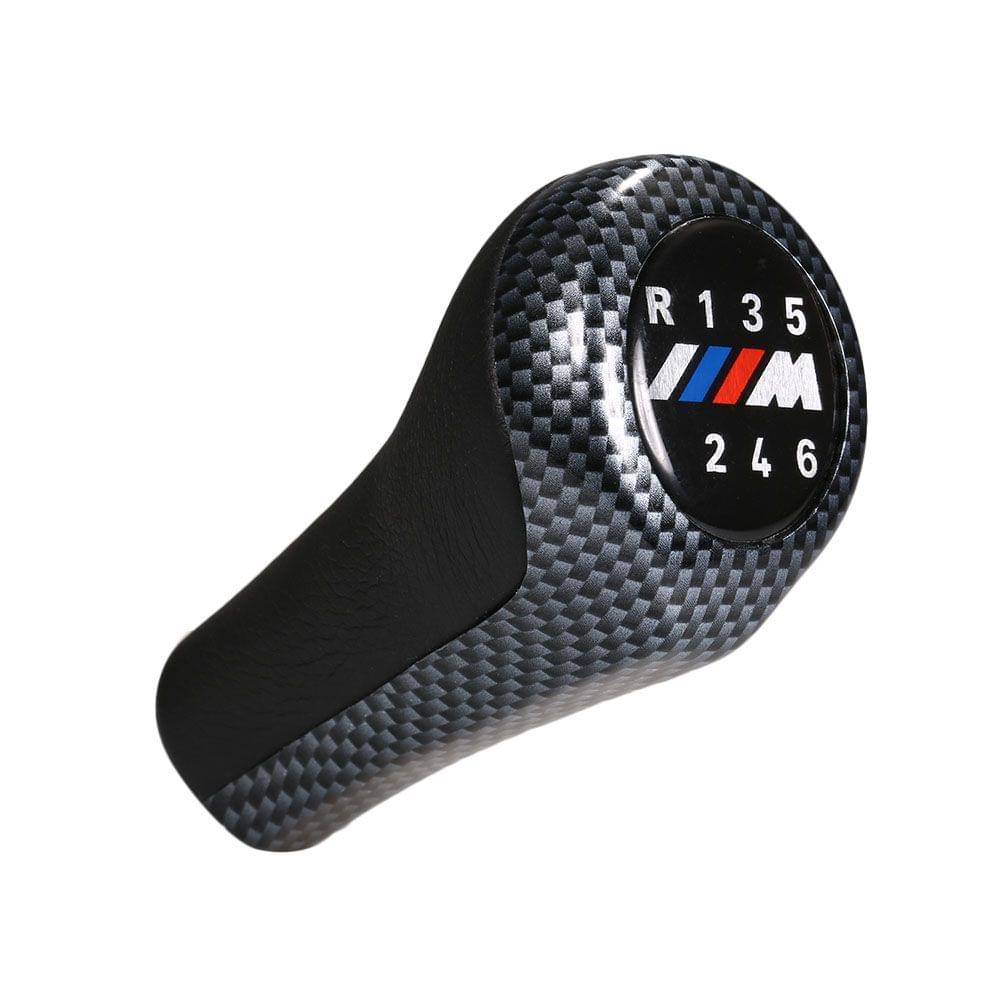 Carbon Fiber Gear Shifter Knob Stick Head Lever Handle 6