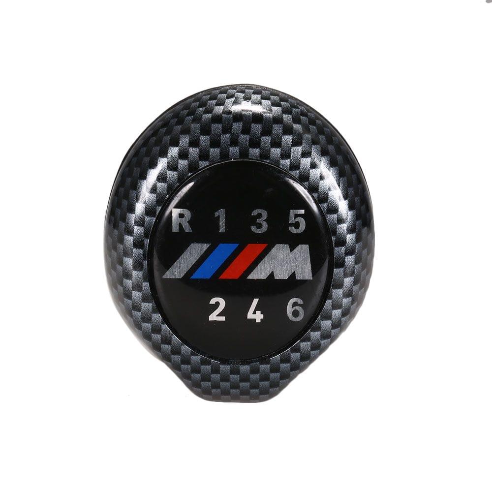 Carbon Fiber Gear Shifter Knob Stick Head Lever Handle 6