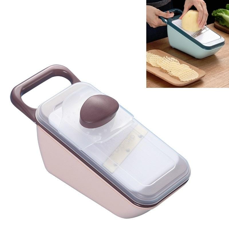 Kitchen Multifunctional Vegetable Cutter Household Grater Slicer (Pink)