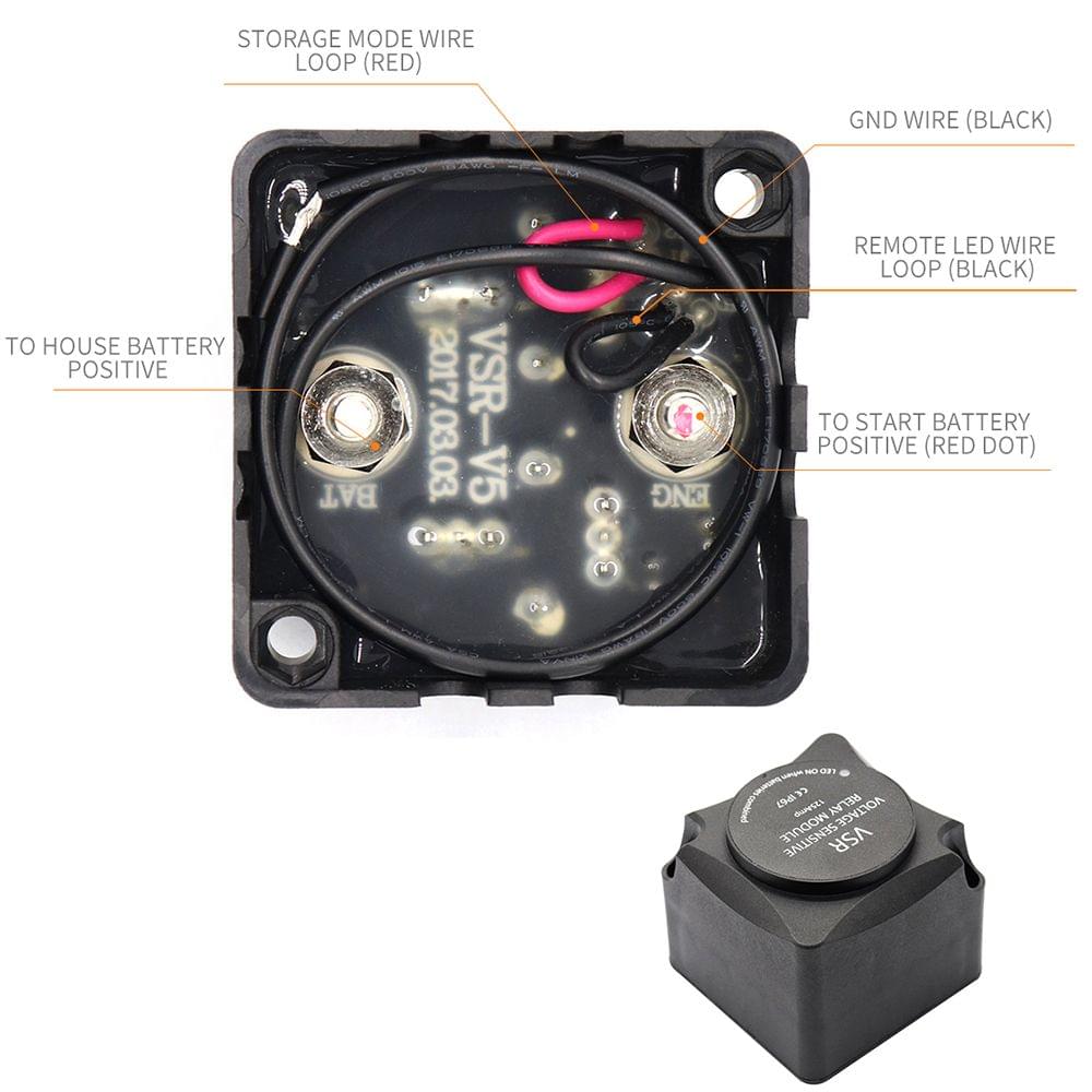 Voltage Sensitive Relay Automatic Charging Relay Dual