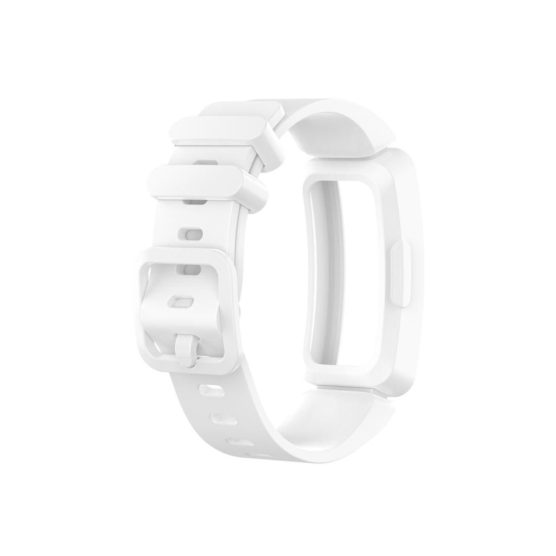 Smart Watch Silicon Wrist Strap Watchband for Fitbit Inspire HR (White)