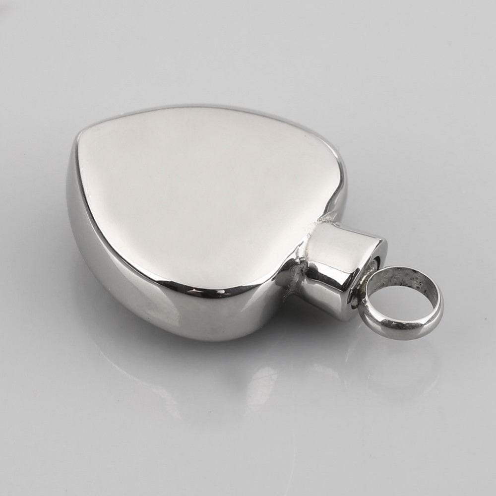 Commemorating A Loved One Pet Bones Hair Stainless Steel Heart-shaped Urn Box Pendant