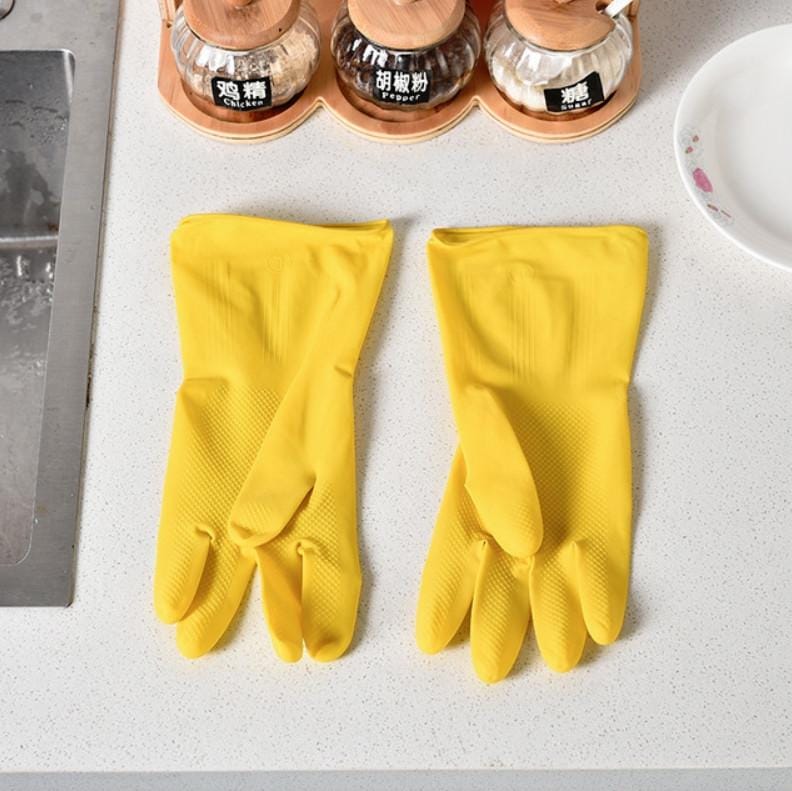 10 PCS Natural Latex Acid And Alkali Resistant Gloves Waterproof Car Wash Cleaning Household Multifunctional Gloves, Size:XL