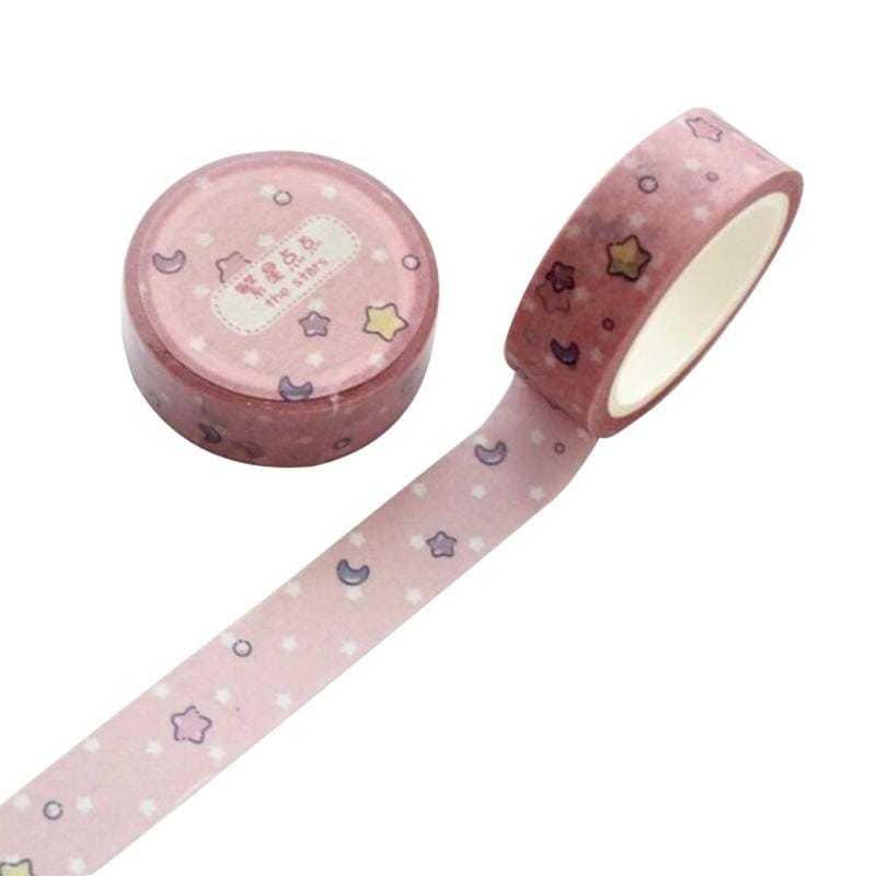 2 PCS 1.5cm Wide Cartoon DIY Scrapbooking Sticker Label Masking Tape (Style9)