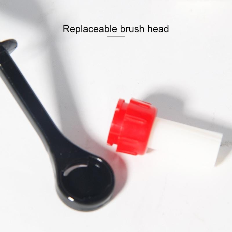 Semi-automatic Coffee Machine Detachable Cleaning Bristle Anti-hot Nylon Brush (Black)