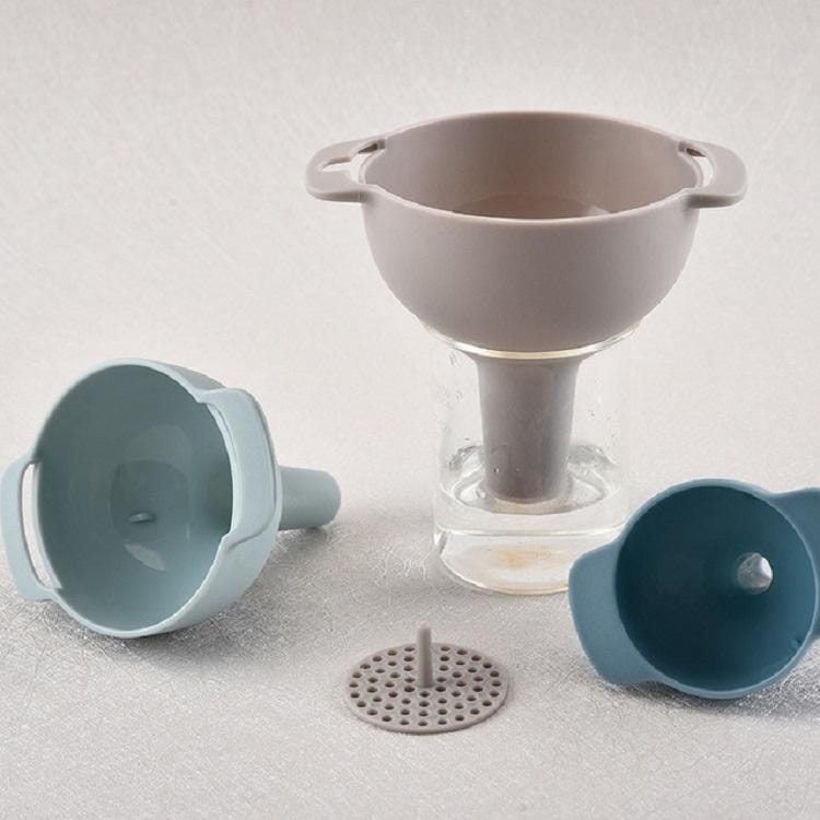 3 Sets Plastic Jam Funnel Household Multi-function Oil Leak Separating Funnel