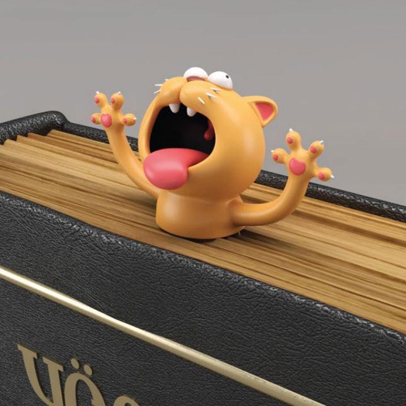 3D Stereo Animal Bookmark Creative Cute Funny Bookmark (Donkey)