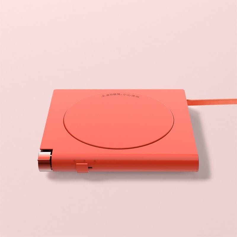 Portable Small USB Timing Insulation Coaster (Red)