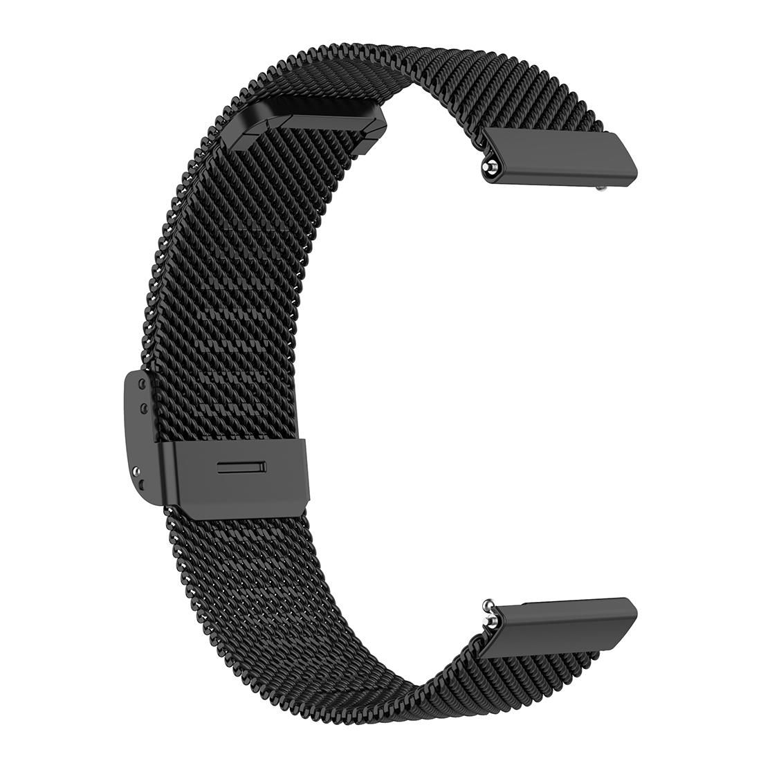 22mm Metal Mesh Wrist Strap Watch Band for Fossil Hybrid Smartwatch HR, Male Gen 4 Explorist HR, Male Sport (Silver)