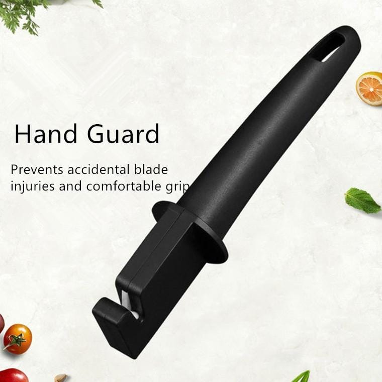 2 PCS Mini Sharpener Kitchen Knife Sharpener Lightweight 5 Seconds Sharpening Knife Home Practical Gadgets (Black)