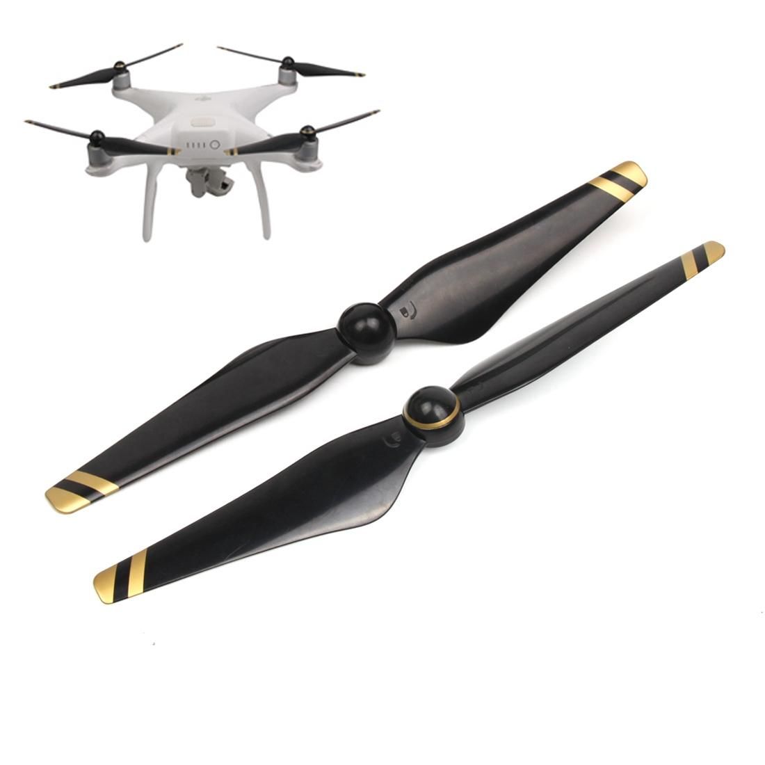 1 Pair 9450S CW CCW Auto Grip Propellers with Base for DJI Phantom 4 / 4 Pro / 4 Pro+ (Yellow)