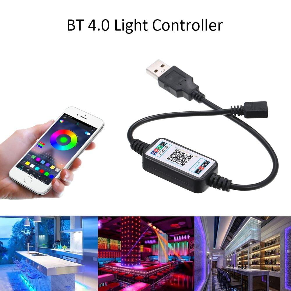 BT 4.0 RGBW Controller for LEDs Light Strips Working with - USB Connector