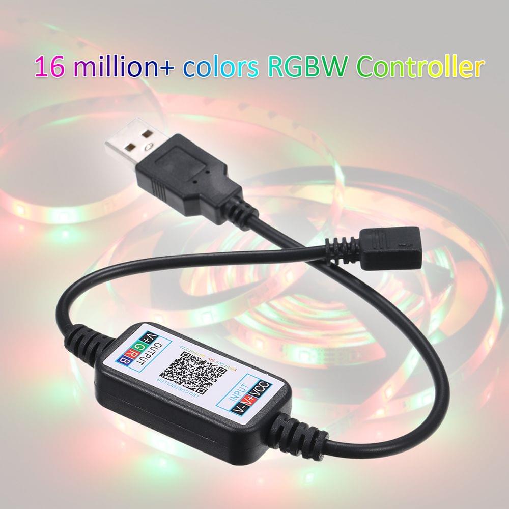 BT 4.0 RGBW Controller for LEDs Light Strips Working with - USB Connector