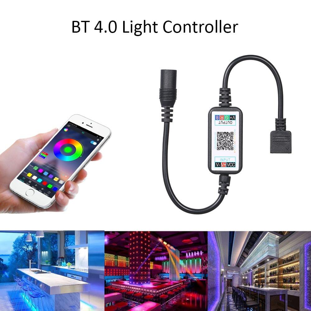 BT 4.0 RGBW Controller for LEDs Light Strips Working with - DC Connector