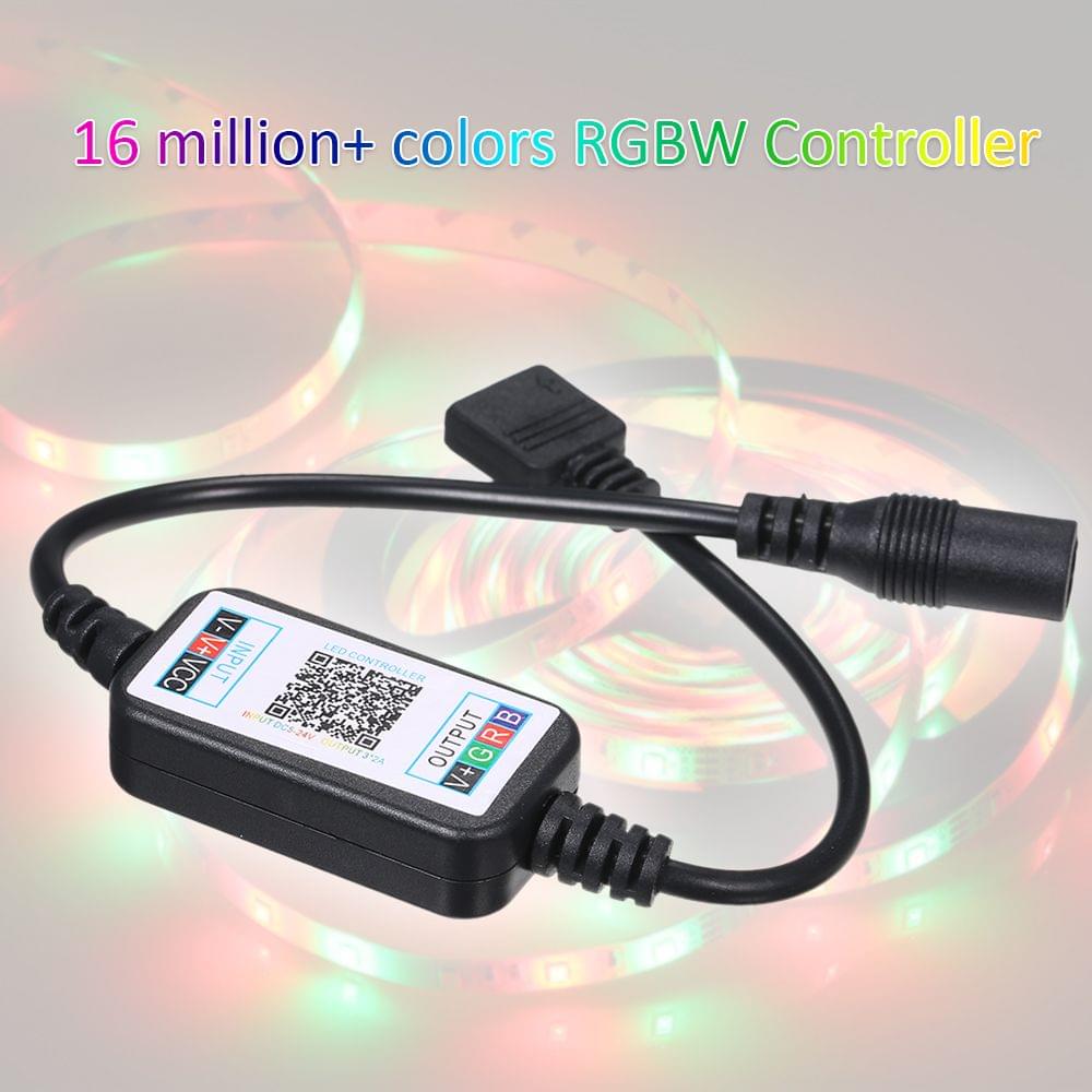 BT 4.0 RGBW Controller for LEDs Light Strips Working with - DC Connector