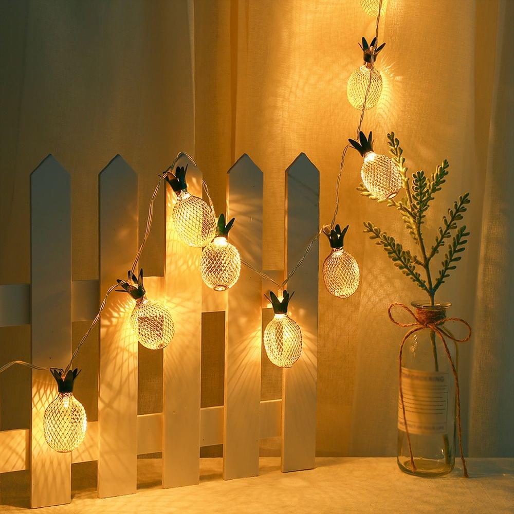 Decorative Light String with Cute Appearance USB 10LEDs - pineapple