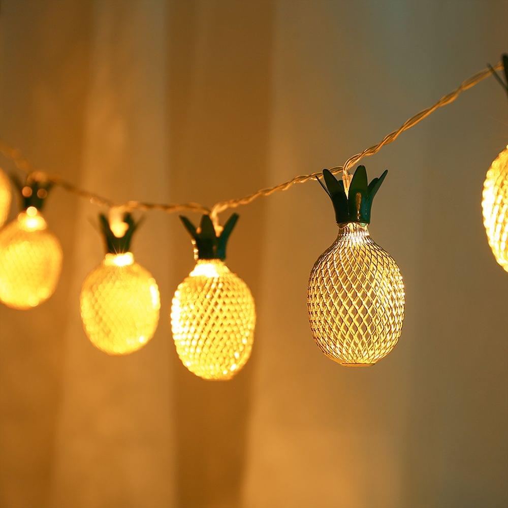 Decorative Light String with Cute Appearance USB 10LEDs - pineapple