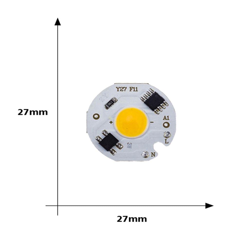 L-ED White 10W COB Chip Lamp 220V IC Smart No Need Driver - 10W