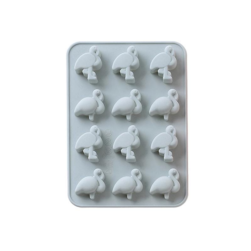 6 PCS Flamingo Silicone Ice Tray Mold DIY Chocolate Mold (Blue)