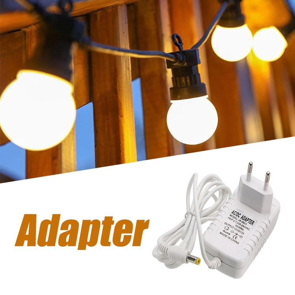 DC12V 2A Power Adapter White Cover 12V Transformer for - EU Plug