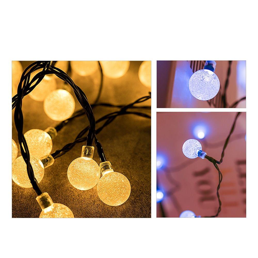 Solar Bubble Ball Light Christmas Day Wedding Garden Party - 6.5m 30led