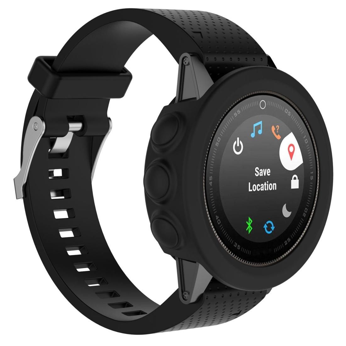 Smart Watch Silicone Protective Case, Host not Included for Garmin Fenix 5S (Black)