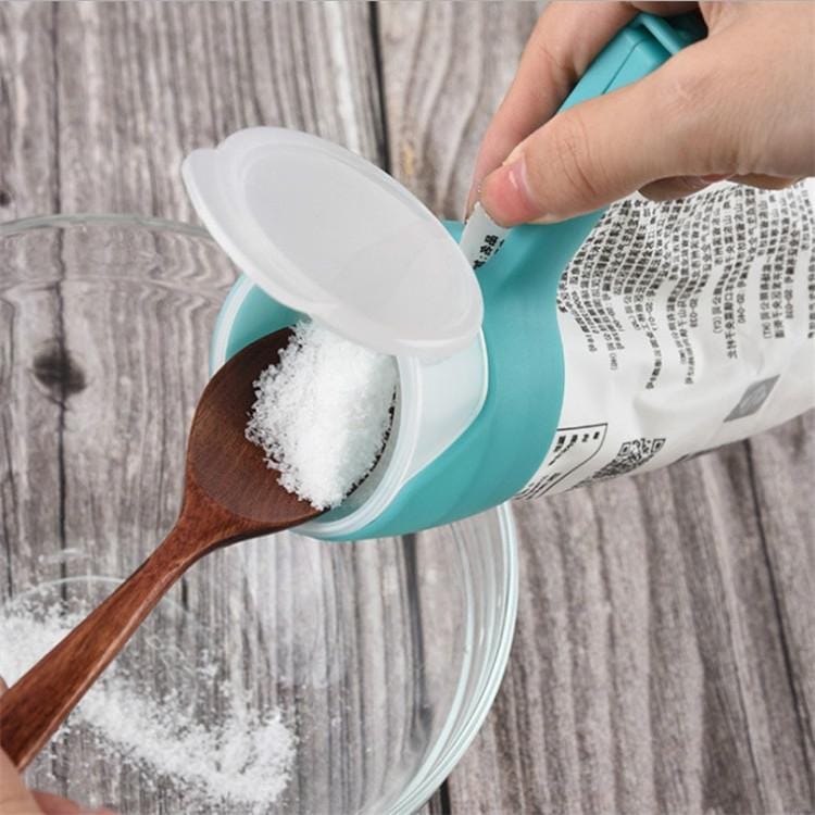 4 PCS Milk Powder Tea Sealing Clip Snack Bag Plastic Bag Household Sealing Clip (Gray)