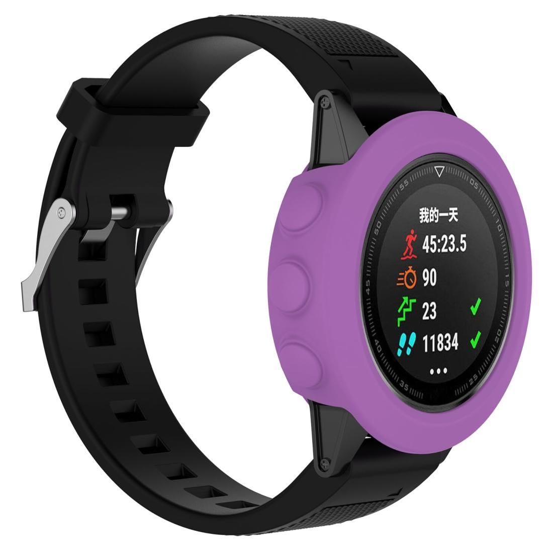 Smart Watch Silicone Protective Case, Host not Included for Garmin Fenix 5 (Purple)