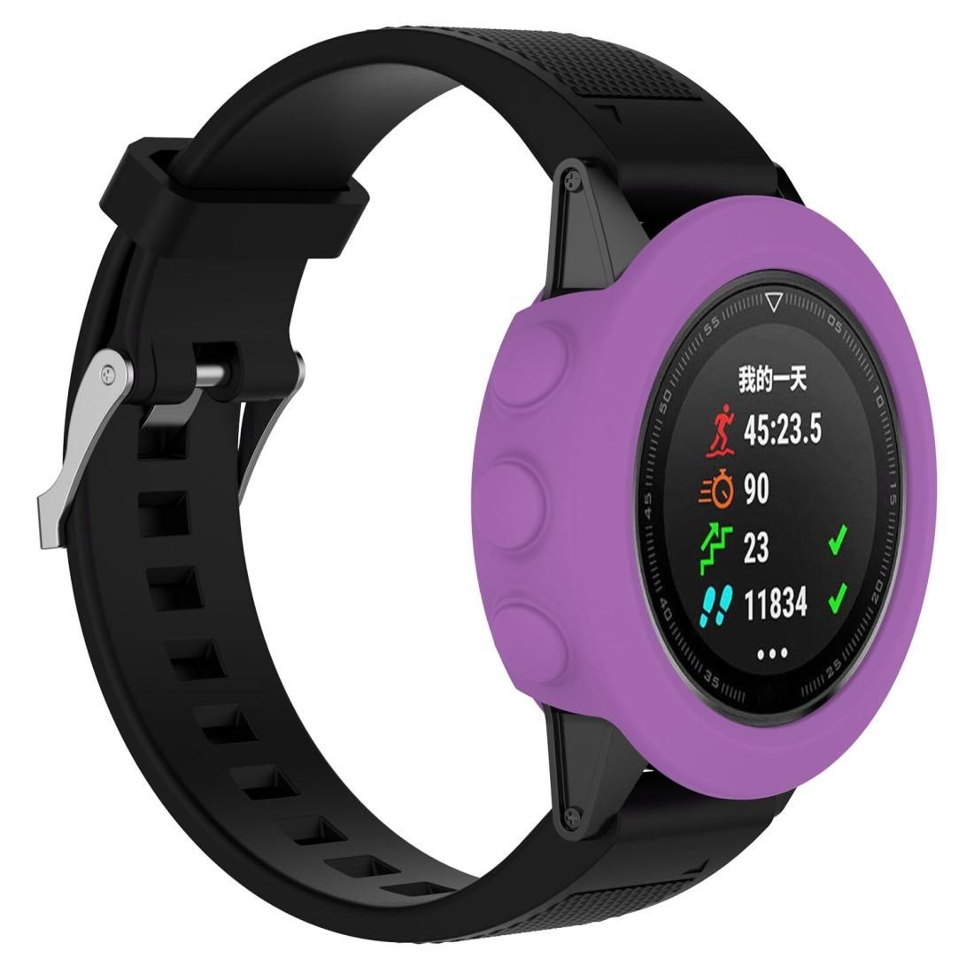 Smart Watch Silicone Protective Case, Host not Included for Garmin Fenix 5 (Purple)