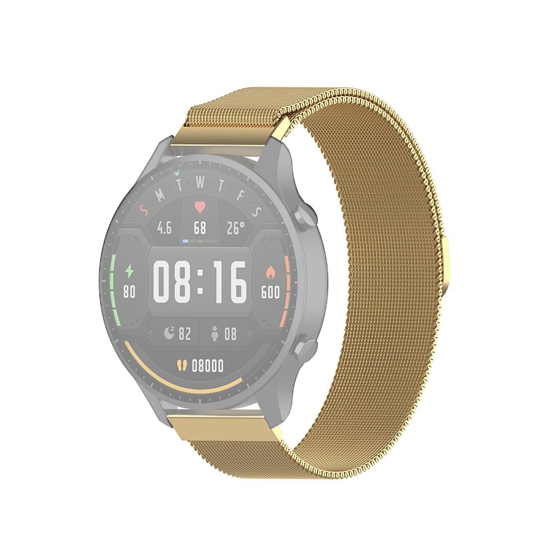 For Xiaomi Watch Color 22mm Milan Wrist Strap Watchband (Gold)