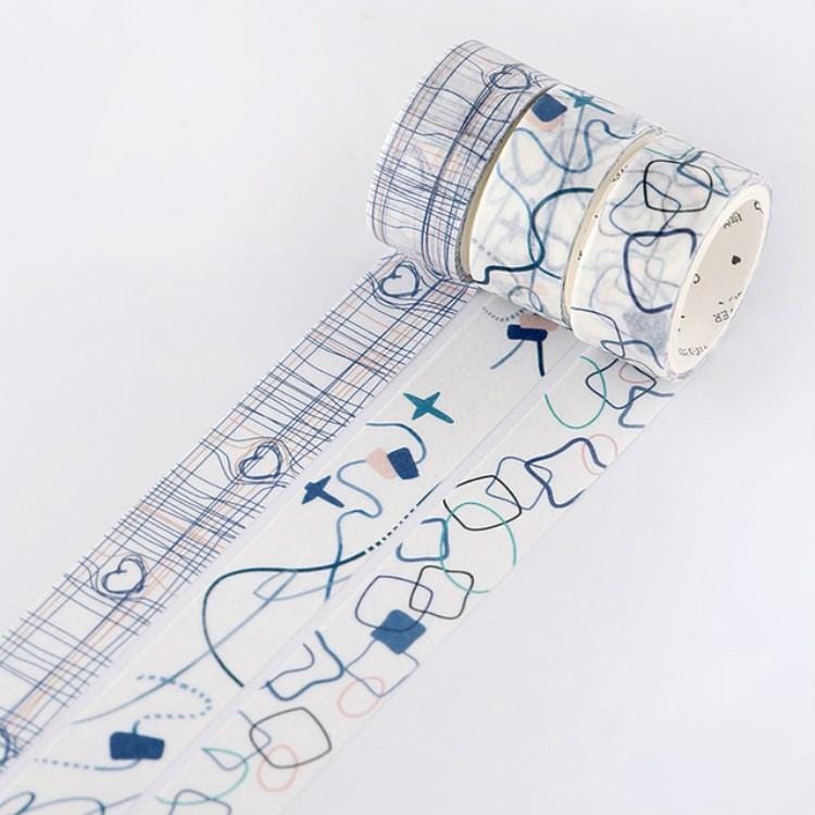 Letter Paper Tape Set Color Emotion Series Handbook Decorative Collage Graffiti Tape (Love Emotion)