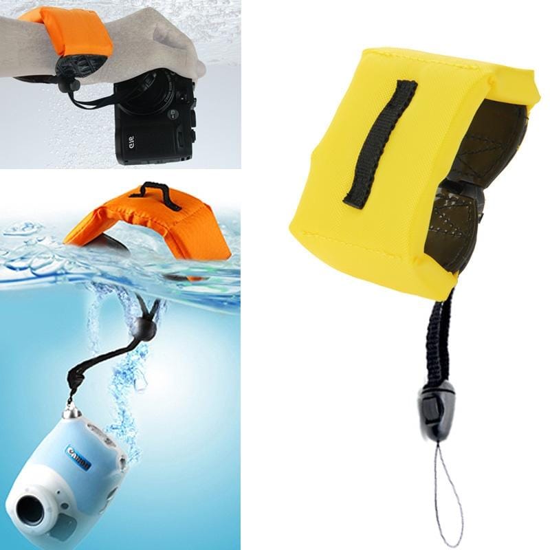 Submersible Floating Bobber Hand Wrist Strap for Gopro Hero GoPro  NEW HERO /HERO6   /5 /5 Session /4 Session /4 /3+ /3 /2 /1, Xiaoyi and Other Action Cameras (Yellow)