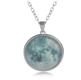 Multielement Alloy Noctilucent Starlight Gemstone Pendant Necklace (A2050)